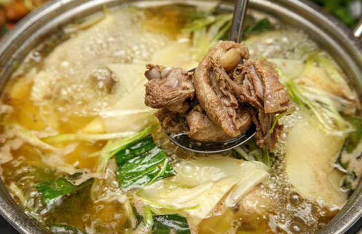 thành phẩm món vịt nấu măng tươi