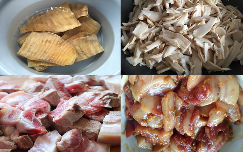 sơ chế nguyên liệu 