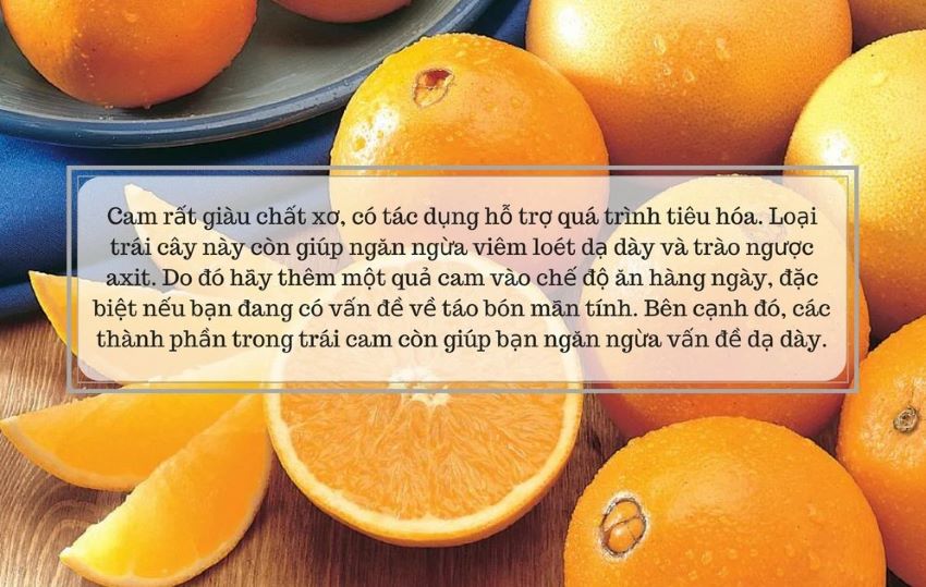 công dụng của quả cam