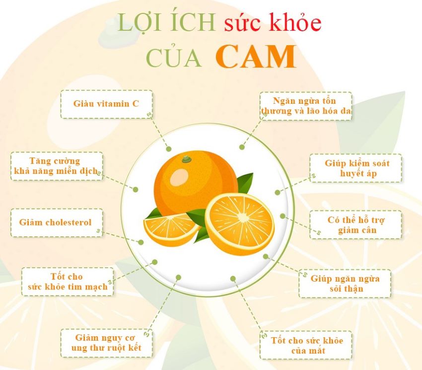 công dụng của quả cam