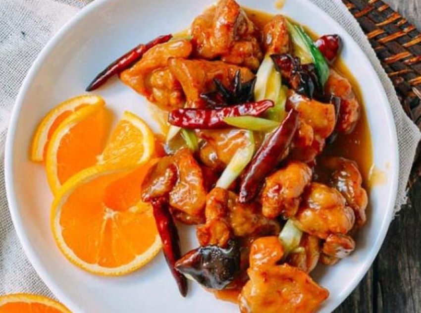 gà sốt cam